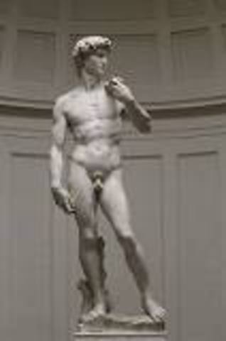 Michelangelo sculpts the David