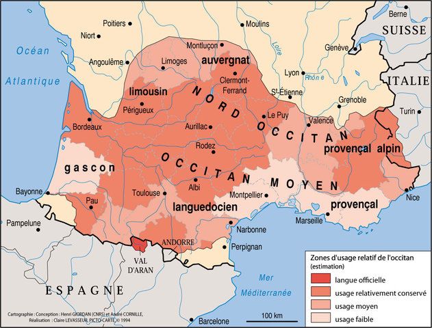 LANGUE: début de différences entre langues du nord et sud