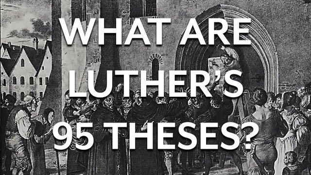 Martin Luther posts 95 Theses on the door of Castle Church