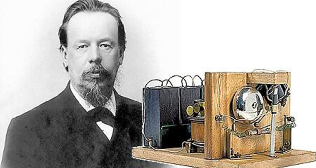 Invención del receptor de ondas electromagnéticas.