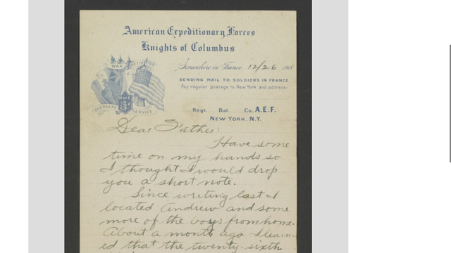 Letter to Father from Forbes Allan