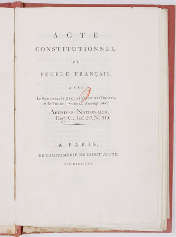 Constitución del Año I (Constitución de 1793)