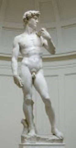Michelangelo sculpts the David