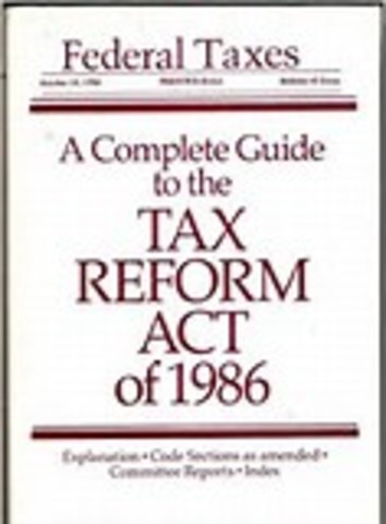 Tax reform act of 1986