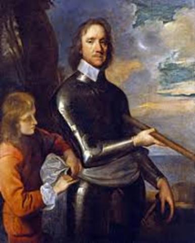 Oliver Cromwell became the lord protector of the commonwealth in england