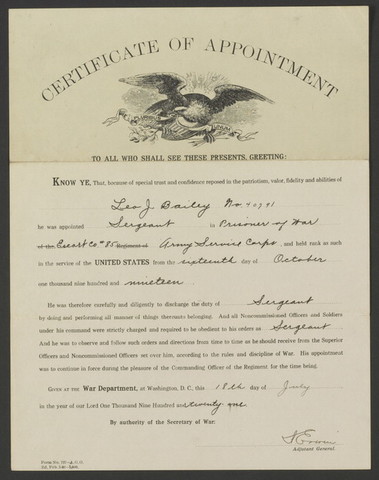Certificate of Appointment