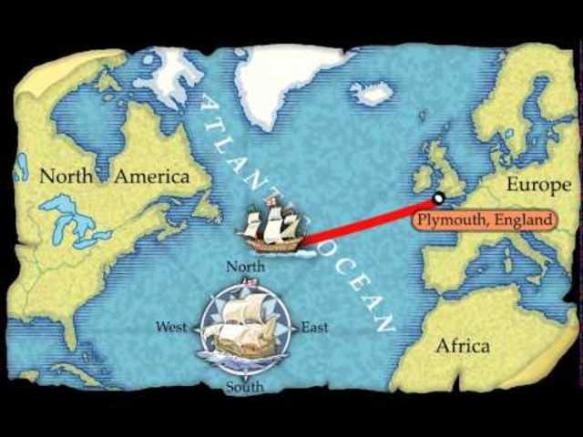 The English pilgrims travelled to America