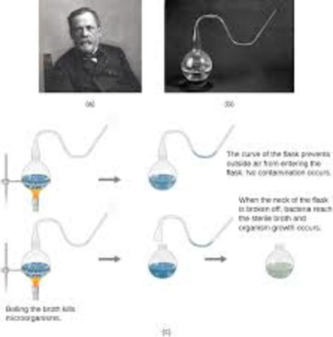 Louis Pasteur refute spontaneous generation