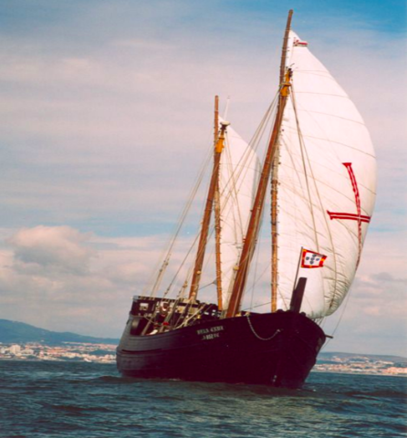 The porugues ship entered the pearl river.