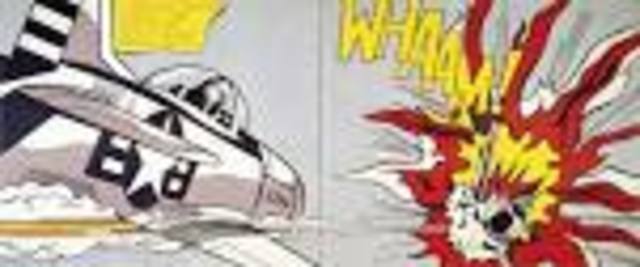 Lichtenstein paints works based on comic book art