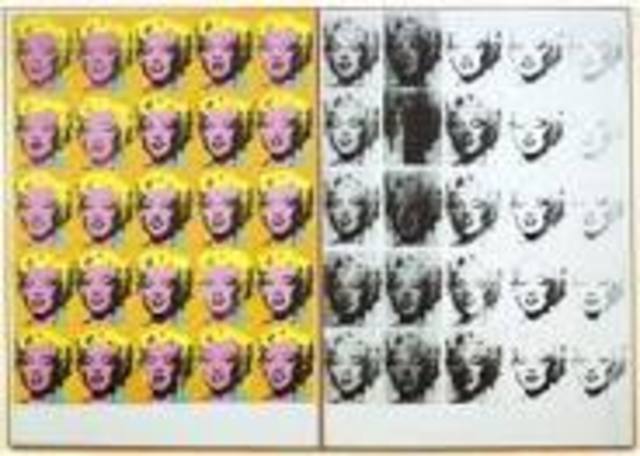 Warhol paints Marilyn Diptych