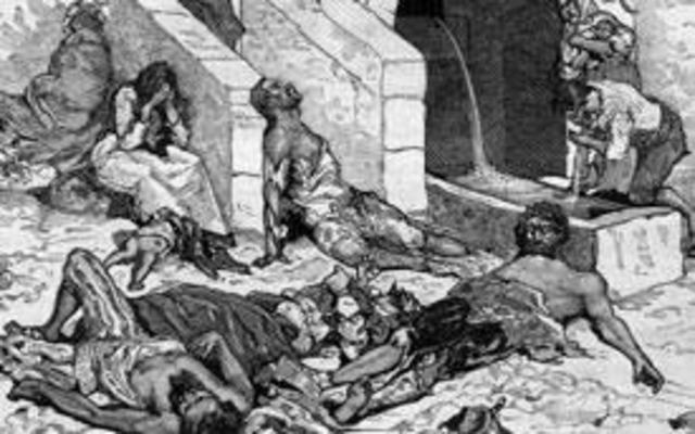 Llegada de la peste negra a Europa