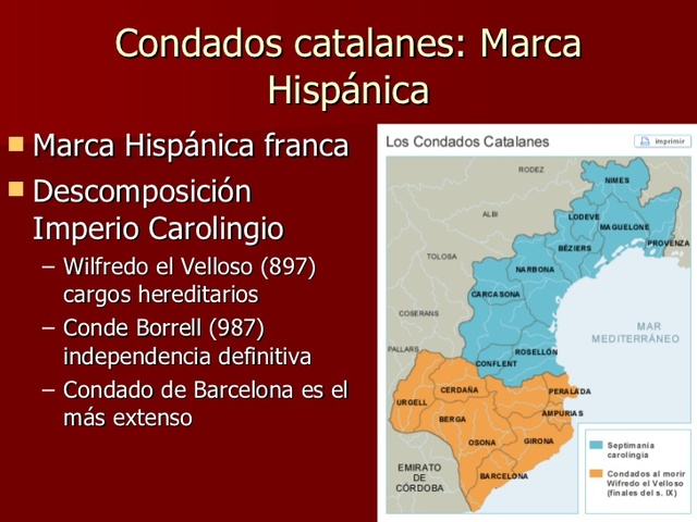 Ruptura del casal de Barcelona amb els Francs