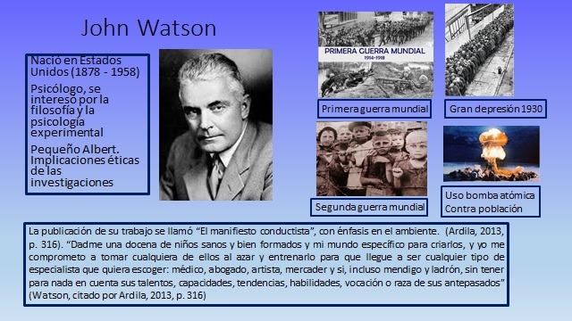 Watson- Conductismo