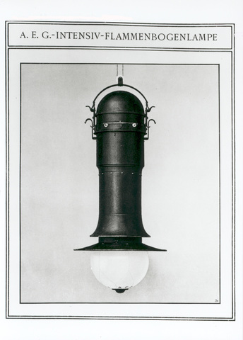 Lámpara para AEG de Behrens.