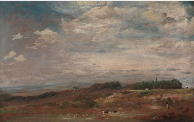 Hampstead Heath with Bathers