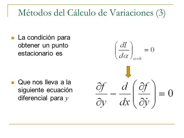 Cálculo de variaciones