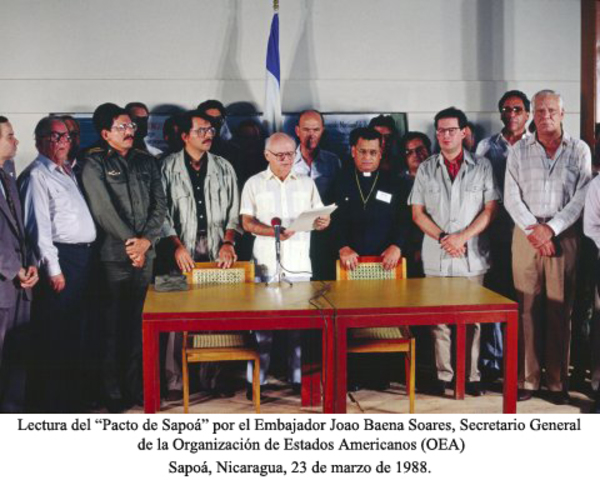 Se firma acuerdo de alto el fuego entre el Gobierno y la resistencia nicaragüense