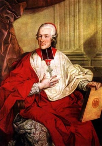 He brake his link with the archbishop Colloredo and he goes to viena.s