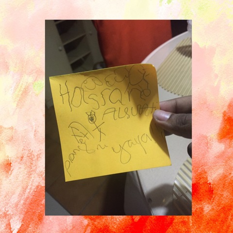 My First Handwritten Note