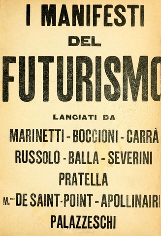 Manifiesto del futurismo