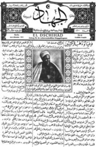 Germany uses Jihad to fight in the WWI