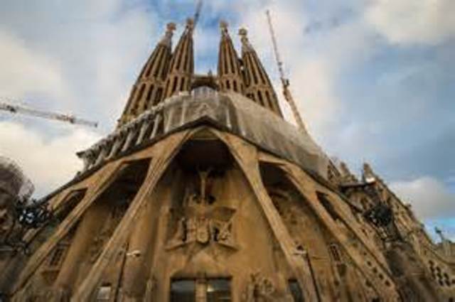 Sagrada familia de Barcelona.