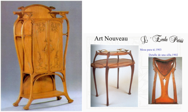 Muebles de caoba de Hector Guimard.