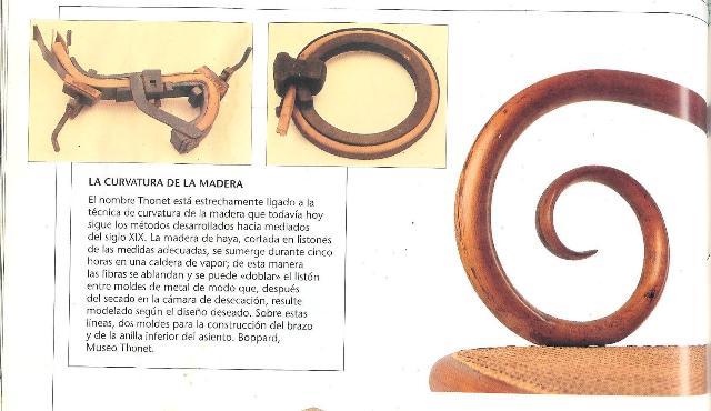 Thonet experimenta el curvado de madera