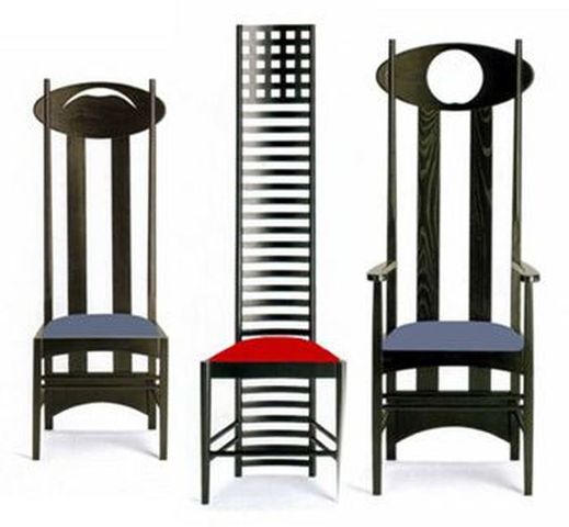 Los  muebles de Mackintosh.