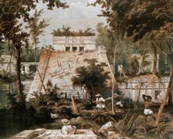 El abogado John L. Stephens y el artista inglés Frederick Catherwood visitan las ruinas de Tulum y otras ciudades mayas