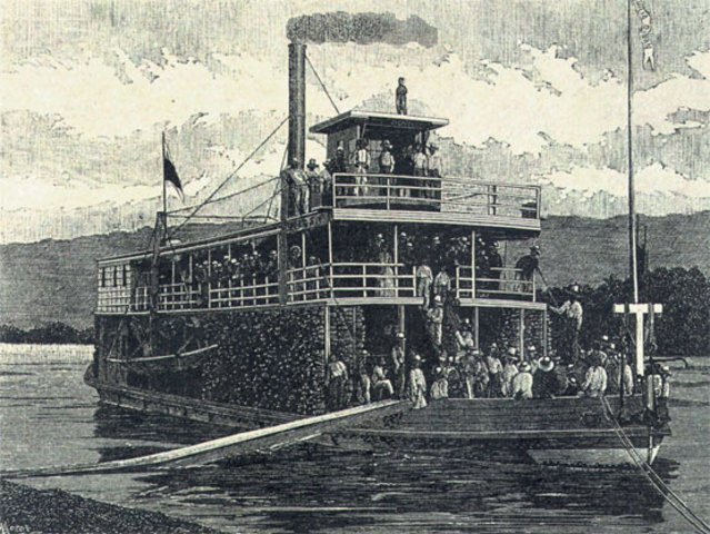 1850 Comienza el apogeo del ferrocarril y de la navegación a vapor.