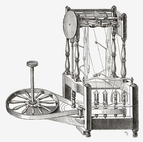 Arkwright presenta la Water-Frame.