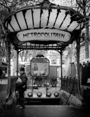 Entrada al metro de París