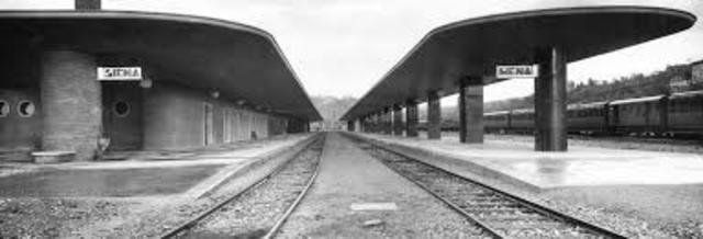 Futurism Trento railway station by Angiolo Mazzoni