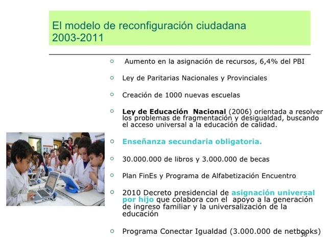 Se sanciona la Ley de Educación Nacional