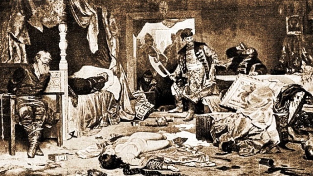 Forms Oprichniki to destroy those who betray the Tsar