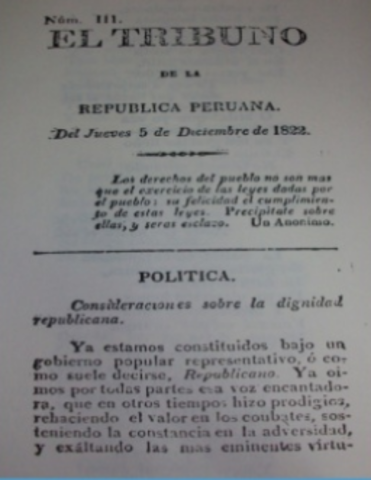 EL TRIBUNO DE LA REPÚBLICA PERUANA