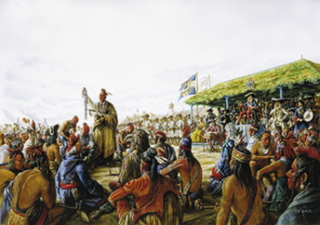 The Great Peace of Montreal (in detail)