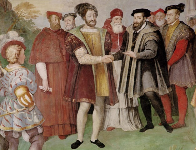 Henry II of France and Philip II of Spain signed the truce of Vaucelles.