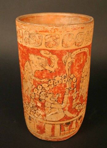 Vaso con representacion historica