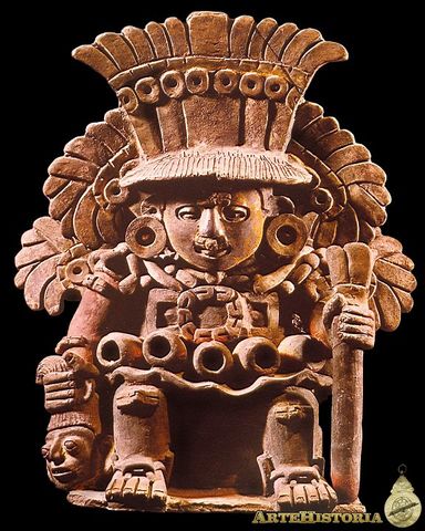 Estatua de Xipe-Totec en terracota