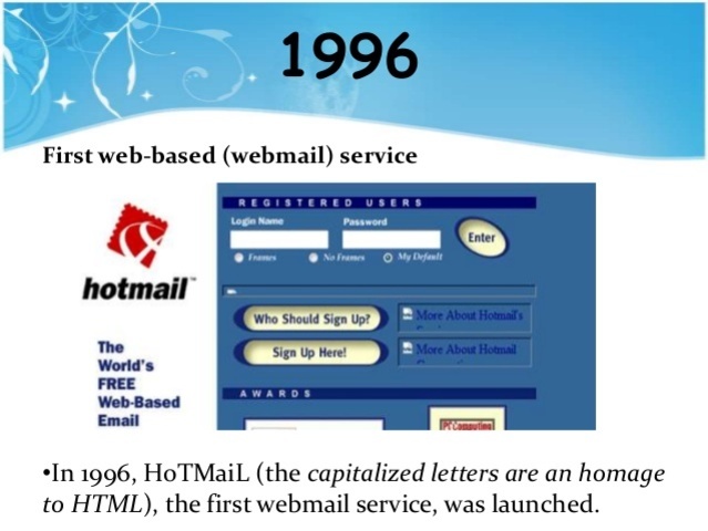 The webmail arrives