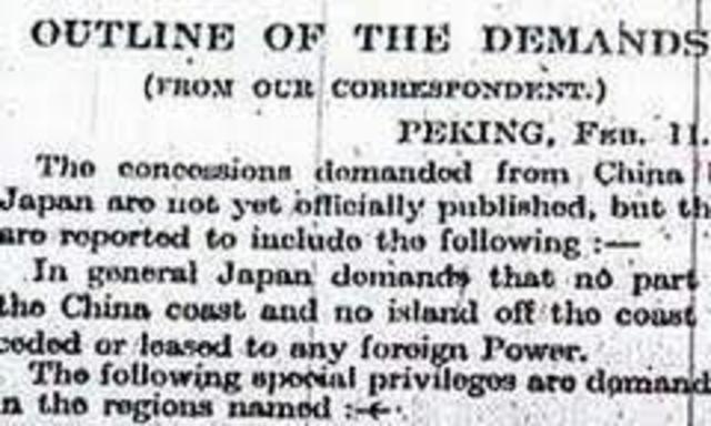 Twenty-One Demands to China