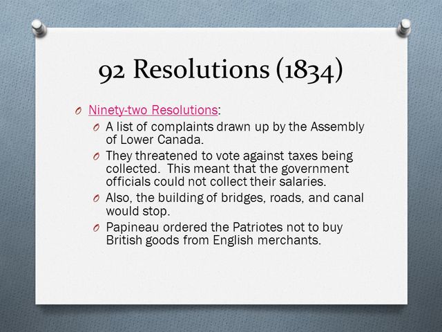 The 92 Resolutions