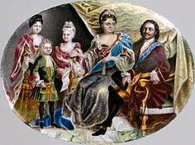 Peter and Catherine have 11 children, though few survive to adulthood