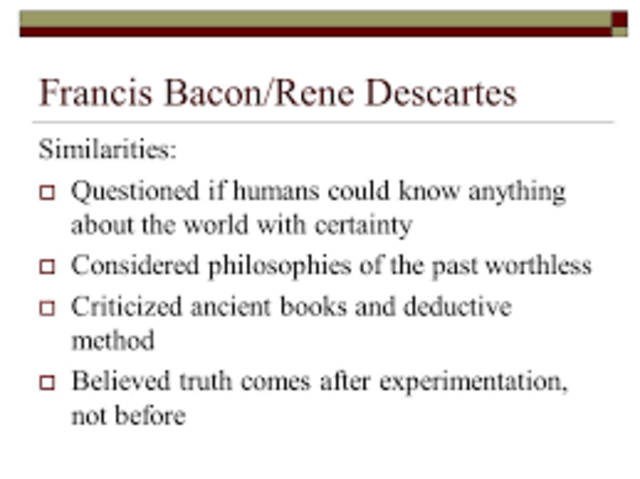 Francis bacon published Novum Organum which encouraged the experimental method