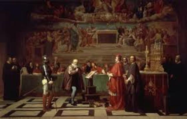 galileo was put under house arrest by an inquisition for supporting copernicus theory
