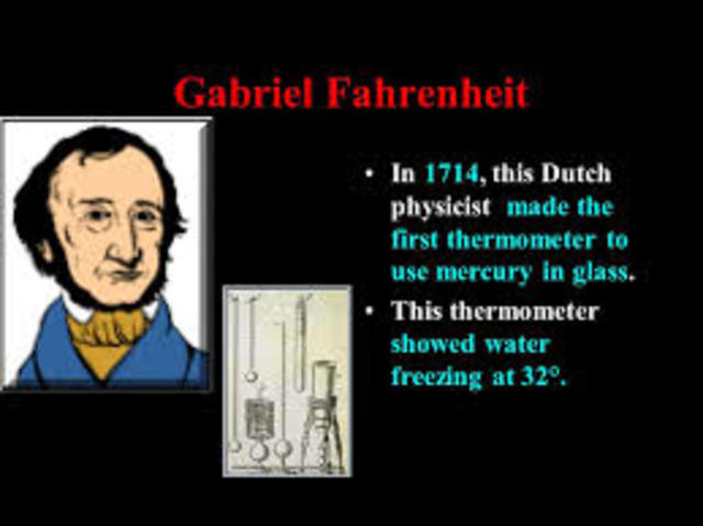 gabriel fahrenheit make the first thermometer to use mercury in glass