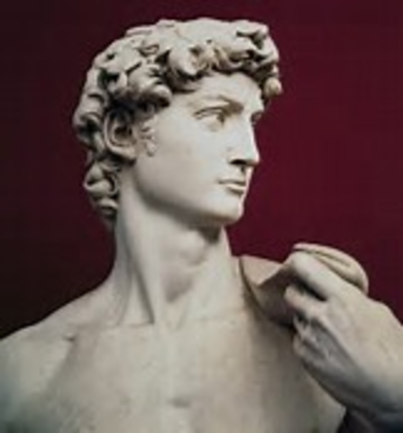 Michelangelo sculpts the David